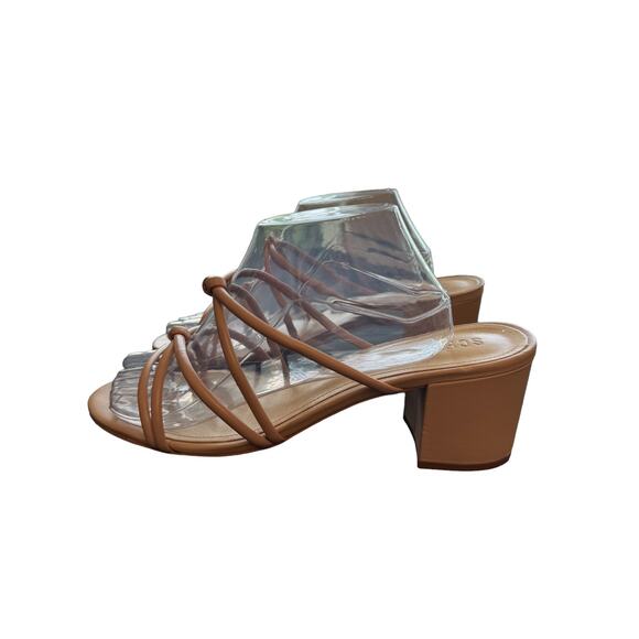 Schutz ~ Princey Strappy Slip On Block Heel Sandals Size 11 - Picture 6 of 9